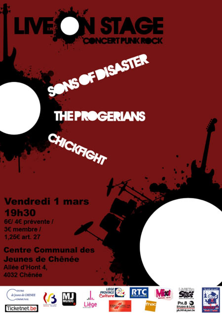 Concert à la MJ Chênée le 01 mars 2013 à Liège (BE)