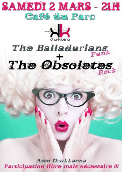 The Balladurians + The Obsoletes au Café du Parc le 02 mars 2013 à Pau (64)