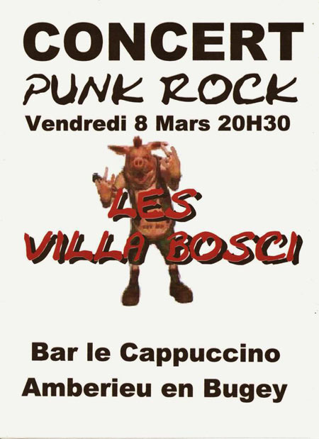Les Villa Bosci au bar Le Cappuccino le 08 mars 2013 à Ambérieu-en-Bugey (01)