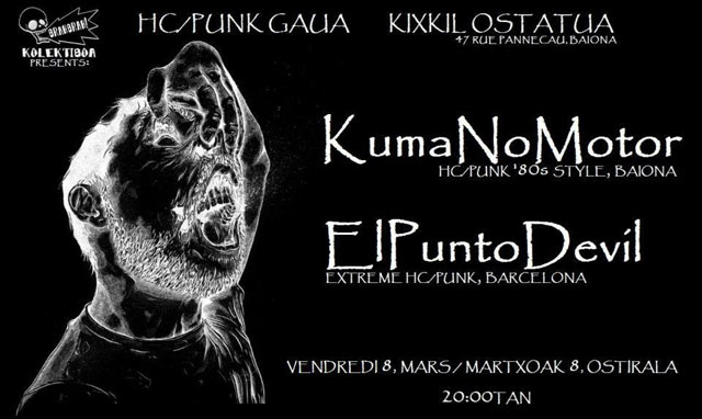 Kuma No Motor + El Punto Devil au Kixkil Ostatua le 08 mars 2013 à Bayonne (64)