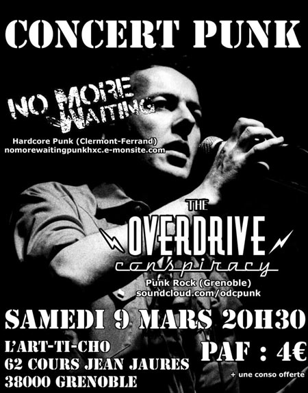 No More Waiting + The Overdrive Conspiracy à l'Art-Ti-Cho le 09 mars 2013 à Grenoble (38)