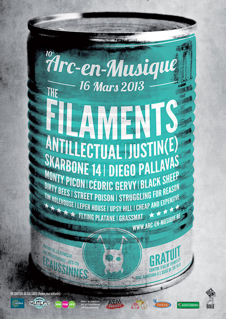 Festival Arc-en-Musique à la Maison de la Jeunesse le 16 mars 2013 à Ecaussinnes (BE)