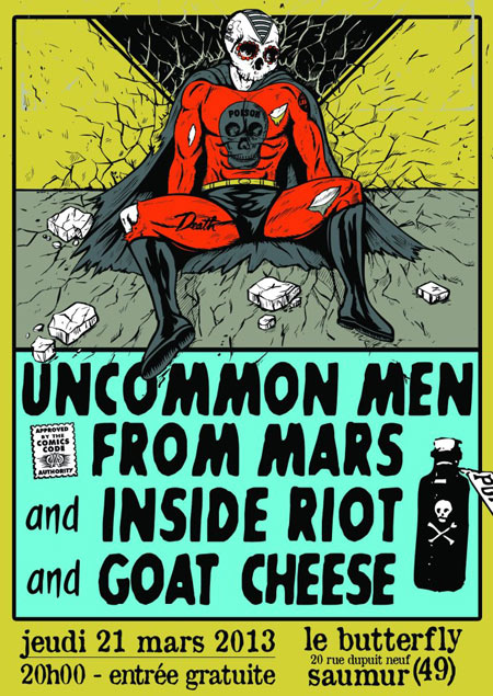 Uncommonmenfrommars + Inside Riot + Goat Cheese au Butterfly le 21 mars 2013 à Saumur (49)
