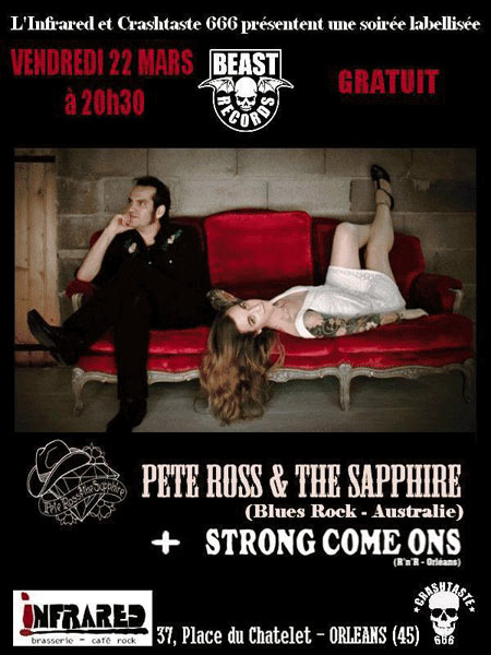 Pete Ross & The Sapphire + Strong Come Ons à l'Infrared le 22 mars 2013 à Orléans (45)