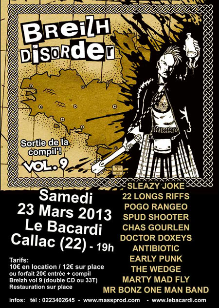 BREIZH DISORDER au Bacardi le 23 mars 2013 à Callac (22)