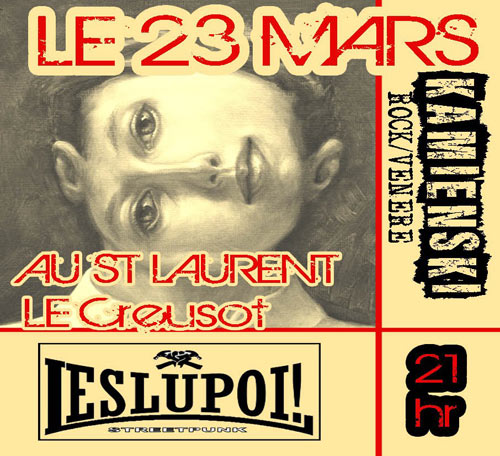 Les Lupoi! + Kamienski au bar Le Saint Laurent le 23 mars 2013 à Le Creusot (71)