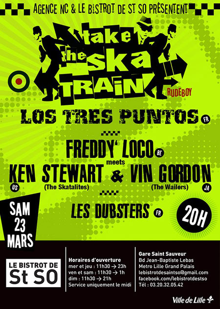 Take The Ska Train au Bistrot de St So le 23 mars 2013 à Lille (59)
