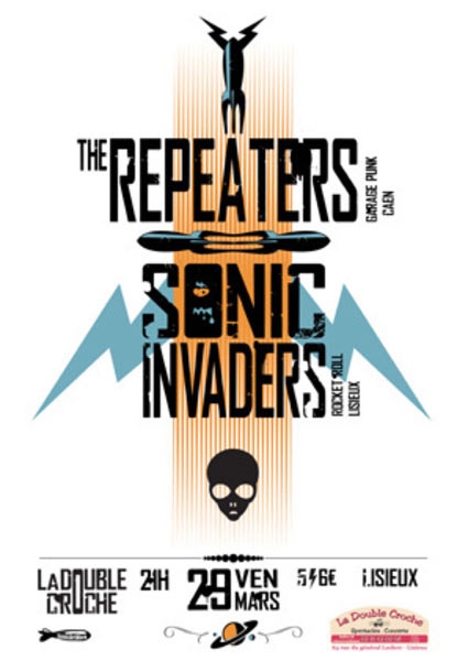 The Repeaters + The Sonic Invaders à la Double Croche le 29 mars 2013 à Lisieux (14)