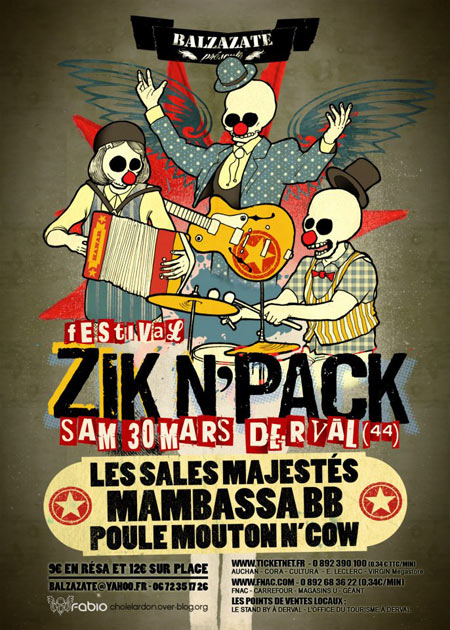 Festival Zik'n'Pack à la Salle des Fêtes le 30 mars 2013 à Derval (44)