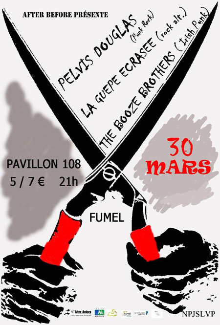 Concert Punk au Pavillon 108 le 30 mars 2013 à Fumel (47)