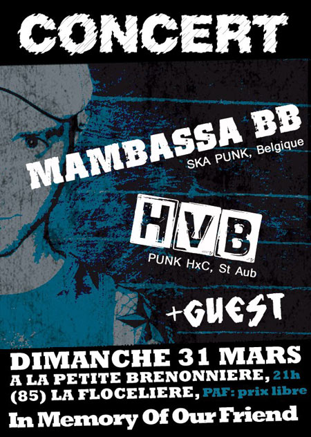 Mambassa BB + Hooligans Valstar Band le 31 mars 2013 à La Flocellière (85)