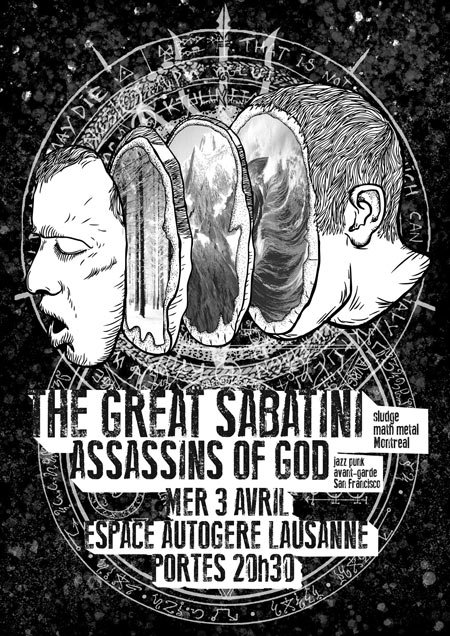 THE GREAT SABATINI + ASSASSINS OF GOD à l'Espace Autogéré le 03 avril 2013 à Lausanne (CH)