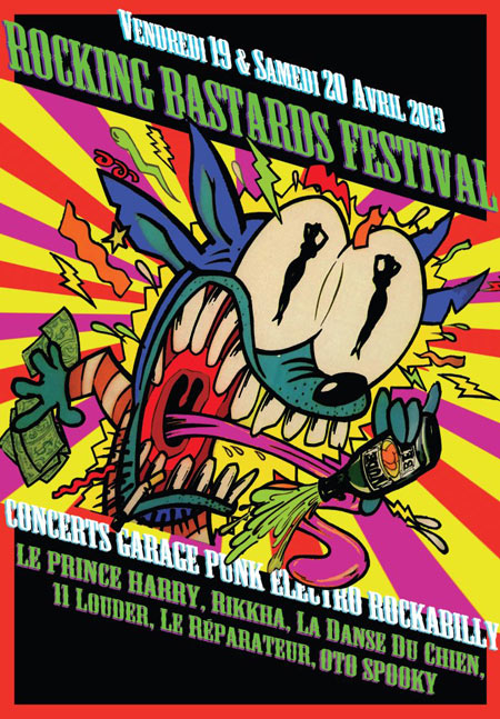 Rocking Bastards Festival à la Gare Expérimentale le 19 avril 2013 à Paris (75)