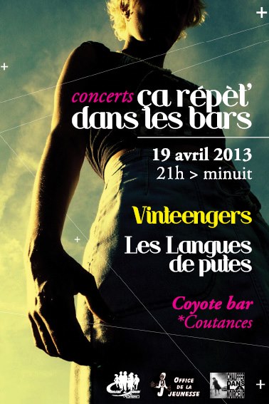 Vinteengers + Les Langues de Putes au Coyote Bar le 19 avril 2013 à Coutances (50)