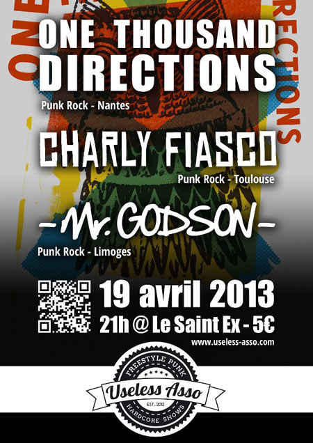 One Thousand Directions + Charly Fiasco + Mr Godson au Saint-Ex le 19 avril 2013 à Bordeaux (33)