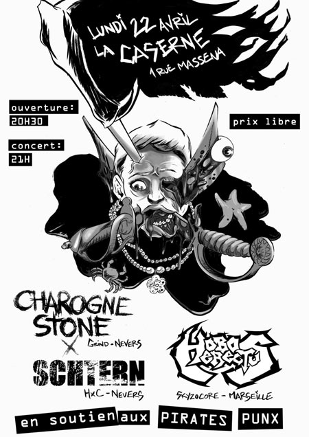 Schtern + Charogne Stone + Hobo Erectus à la Kazerne le 22 avril 2013 à Marseille (13)