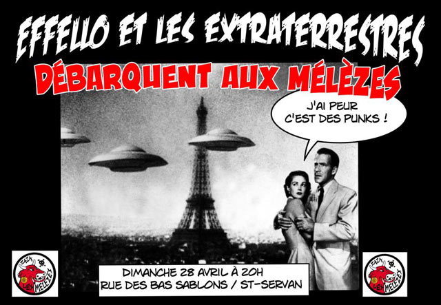 Effello et les Extraterrestres aux Mélèzes le 28 avril 2013 à Saint-Malo (35)