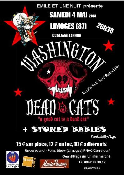 The Washington Dead Cats au CCM John Lennon le 04 mai 2013 à Limoges (87)