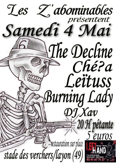 Concert Punk Rock au stade des Petites Rivières le 04 mai 2013 à Les Verchers-sur-Layon (49)