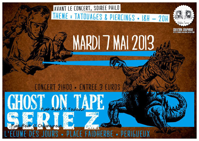 Ghost On Tape + Série Z à l'Écume des Jours le 07 mai 2013 à Périgueux (24)