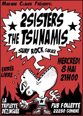 2sisters + Tsunamis au Pub Follette le 08 mai 2013 à Gomené (22)