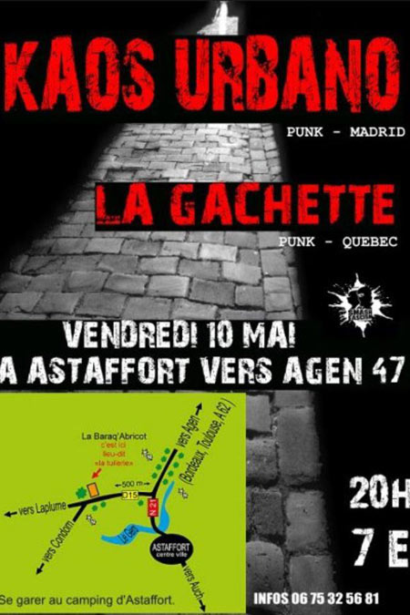 Kaos Urbano + La Gachette à la Baraq'Abricot le 10 mai 2013 à Astaffort (47)