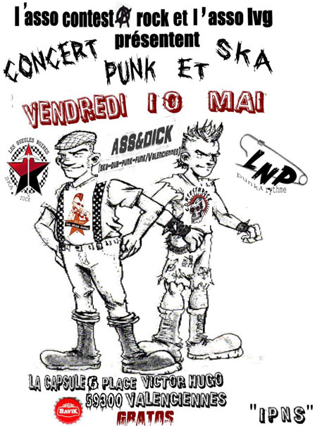 LNP + Les Gueules Noires + Ass & Dick à la Capsule le 10 mai 2013 à Valenciennes (59)