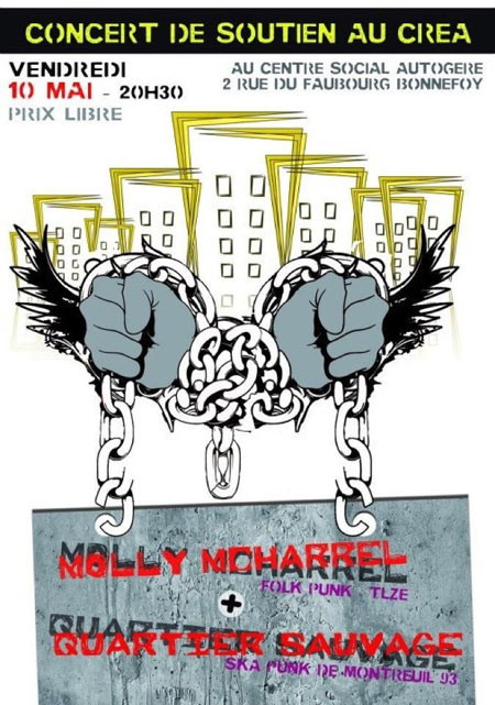 Molly McHarrel + Quartier Sauvage au Crea le 10 mai 2013 à Toulouse (31)