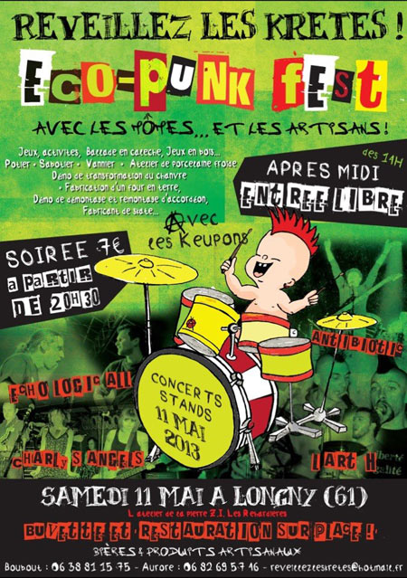 Eco-Punk Fest à l'Atelier de la Pierre le 11 mai 2013 à Longny-au-Perche (61)