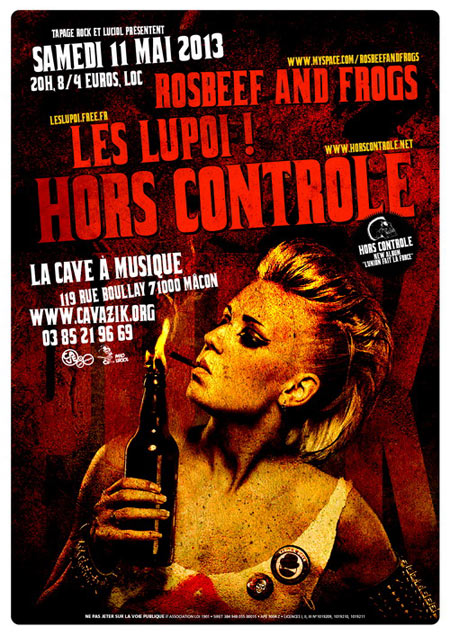 Concert Punk-Oi ! le 11 mai 2013 à Mâcon (71)