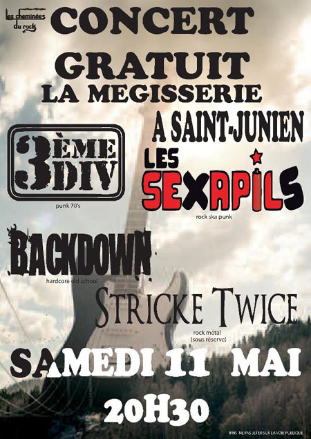 Concert à la Mégisserie le 11 mai 2013 à Saint-Junien (87)