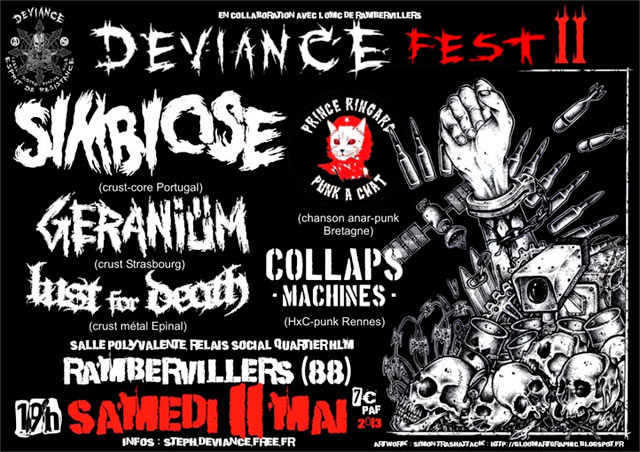 Deviance Fest II le 11 mai 2013 à Rambervillers (88)