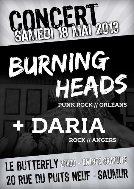 Burning Heads + Daria au Butterfly le 18 mai 2013 à Saumur (49)