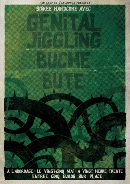 Bute + Bûche + Genital Jiggling à l'Abordage le 25 mai 2013 à Evreux (27)
