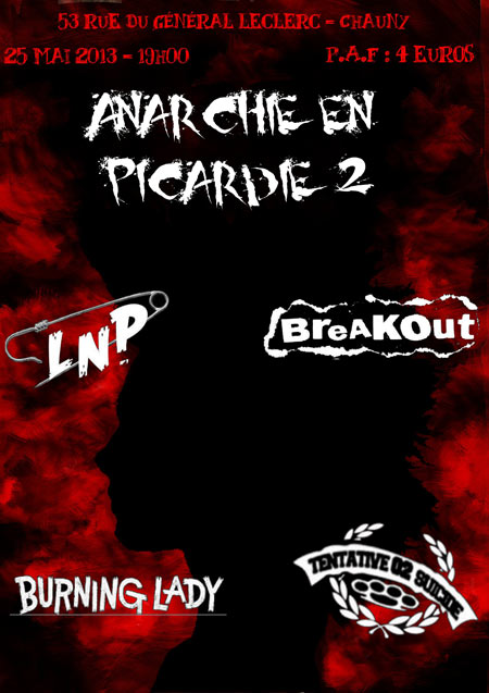 Anarchie en Picardie #2 le 25 mai 2013 à Chauny (02)