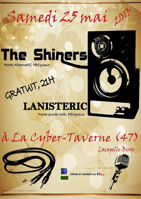 Concert The Shiners + Lanisteric le 25 mai 2013 à Lacapelle-Biron (47)