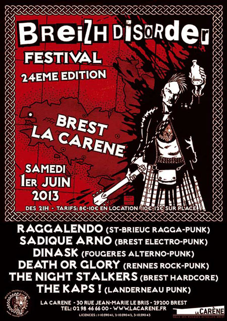 Breizh Disorder à la Carène le 01 juin 2013 à Brest (29)