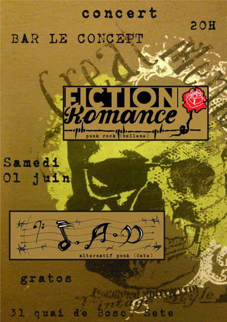 Fiction Romance + J.A.D. au Concept Café le 01 juin 2013 à Sète (34)