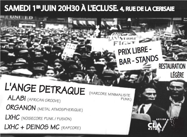 Concert à l'Ecluse le 01 juin 2013 à Reims (51)