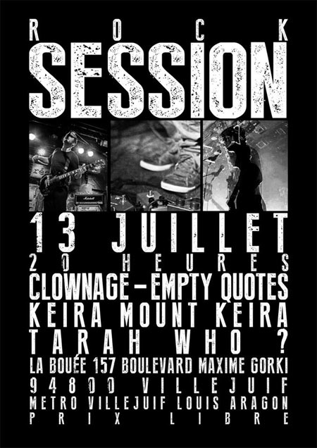 Rock Session à la Bouée le 13 juillet 2013 à Villejuif (94)