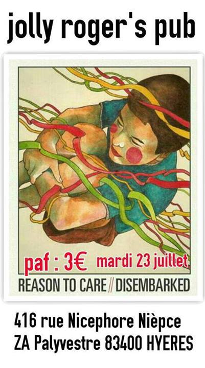 Reason To Care + Disembarked au Jolly Roger's Pub le 23 juillet 2013 à Hyères (83)