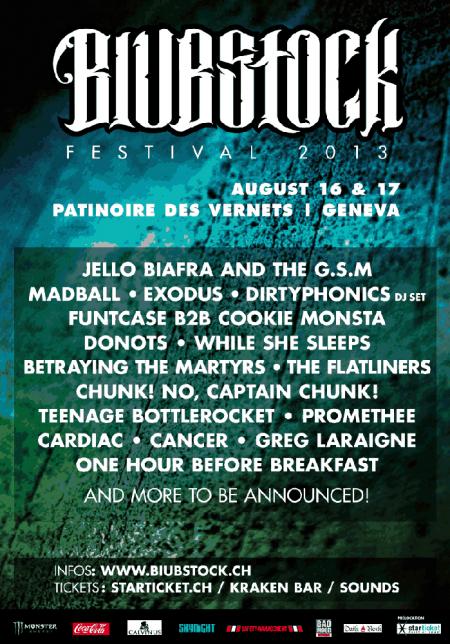 Biubstock Festival le 16 août 2013 à Genève (CH)