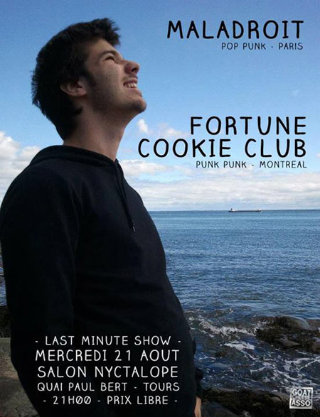 Maladroit + Fortune Cookie Club au Salon Nyctalope le 21 août 2013 à Tours (37)