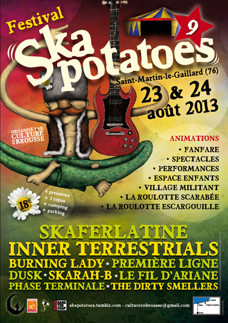 Festival Skapotatoes 9 le 23 août 2013 à Saint-Martin-le-Gaillard (76)
