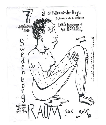 Swedenborg Raum + Guest au Ruclon B le 07 septembre 2013 à Chavannes-de-Bogis (CH)