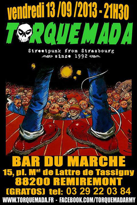 Torquemada au bar Le Marché le 13 septembre 2013 à Remiremont (88)