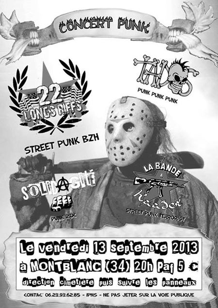 Concert Punk le 13 septembre 2013 à Montblanc (34)