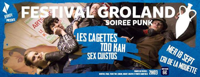 Les Cagettes + Too Kah + Les Sex Cuistos au Cri de la Mouette le 18 septembre 2013 à Toulouse (31)