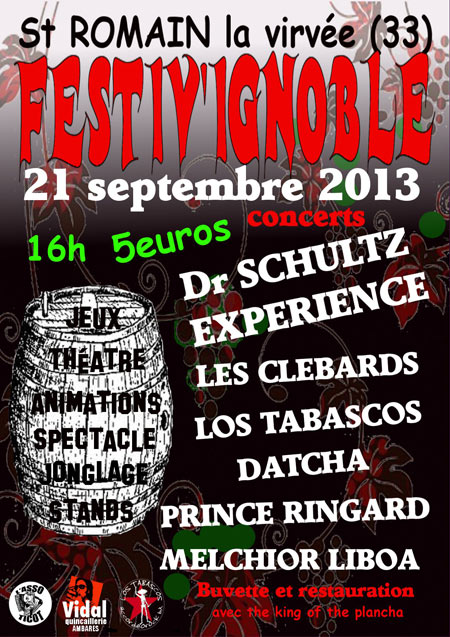 FESTIV'IGNOBLE le 21 septembre 2013 à Saint-Romain-la-Virvée (33)