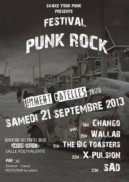 Festival Punk Rock le 21 septembre 2013 à Thimert-Gâtelles (28)